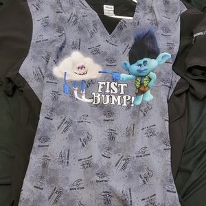 Tooniforms trolls scrub top